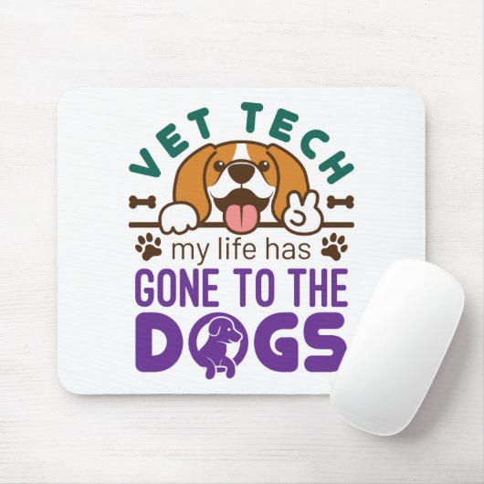 Tierarzt Leben für Hunde Mousepad (Mit Mouse)