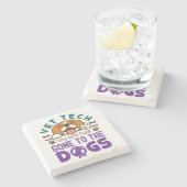 Tierarzt Leben für Hunde Steinuntersetzer (Seitenansicht)