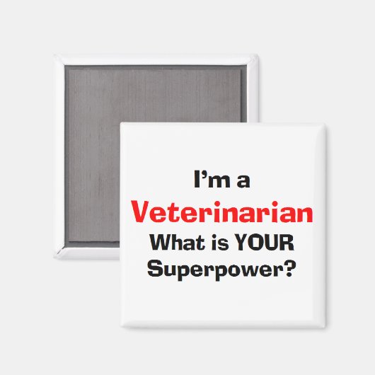 Tierarzt Magnet (Vorderseite/Rückseite)