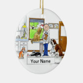 Tierarzt - Mann Keramikornament (Rechts)