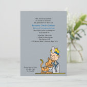 Tierarzt mit Einladung von Cat Abschluss (Stehend Vorderseite)