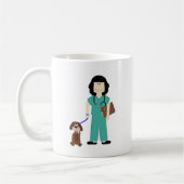 Tierarzt mit Hund Kaffeetasse (Links)