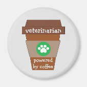Tierarzt mit Kaffee Magnet (Vorne)