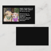 Tierarzt-oder des Groomers Visitenkarte (Vorne/Hinten)