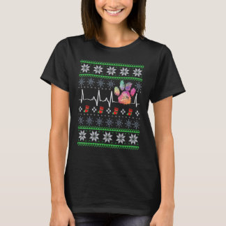 Tierarzt Paw Print Christmas Animal T-Shirt