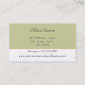 Tierarzt, Pet Care Pro, individuell anpassen Visitenkarte (Rückseite)