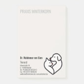 Tierarzt Post-it Klebezettel (Vorderseite)
