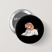 Tierarzt Rezeptionistin Button (Vorne & Hinten)