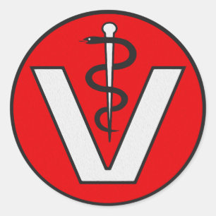 Tierarzt Runder Aufkleber