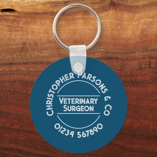Tierarzt Schlüsselanhänger (Vorderseite)