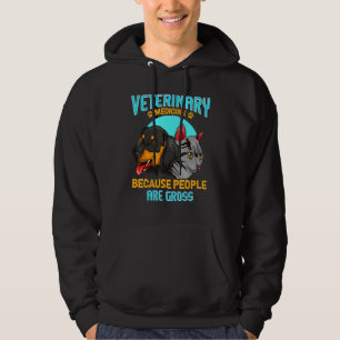Tierarzt-Shirt Veterinärmedizin Weil Menschen A Hoodie