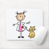 Tierarzt-Strichmännchen Mousepad (Mit Mouse)