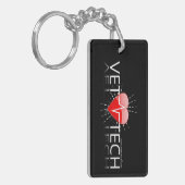 Tierarzt Tech-Schlüsselanhänger Schlüsselanhänger (Vorderseite links)