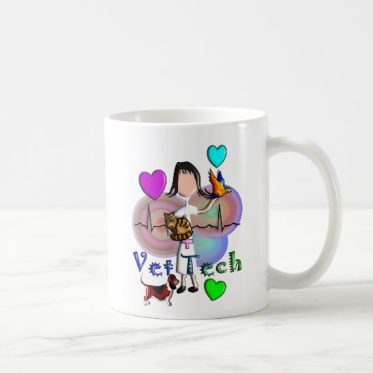 Tierarzt-Technologie-Geschenk-einzigartige Kaffeetasse (Rechts)