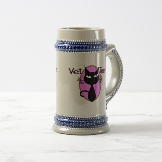 Tierarzt-Technologie-Geschenke "entzückender Bierglas (VorderseiteRechts)