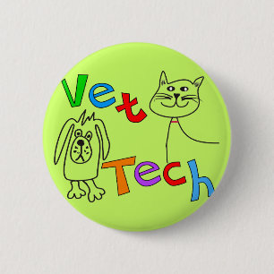 Tierarzt-Technologie-Geschenke, Veterinärtechnike Button