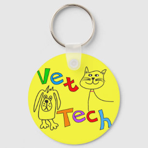 Tierarzt-Technologie-Geschenke, Veterinärtechnike Schlüsselanhänger