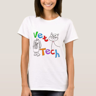 Tierarzt-Technologie-Geschenke, Veterinärtechnike T-Shirt
