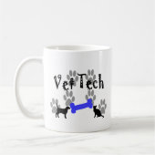 Tierarzt TECHNOLOGIE mit dem Hundeknochen Kaffeetasse (Links)
