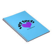 Tierarzt-Technologie-Notizbuchblau Notizblock (Rechte Seite)