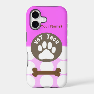 Tierarzt-Technologie-Rosa-Tupfen iPhone 5 Fall