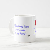 Tierarzt-Technologie - Tatze druckt auf meinem Kaffeetasse (Vorderseite Links)