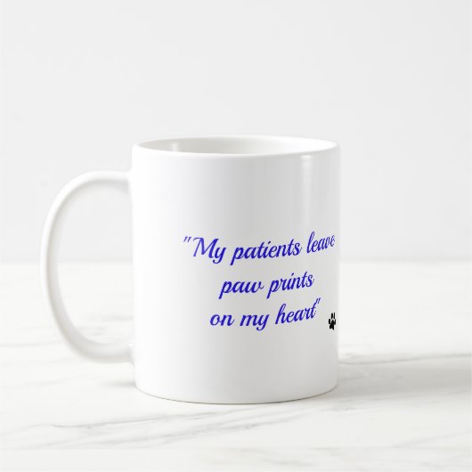 Tierarzt-Technologie - Tatze druckt auf meinem Kaffeetasse (Links)