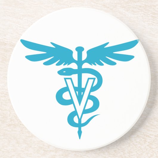 Tierarzt-Technologie - Veterinärsymbol Untersetzer (Vorne)