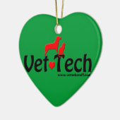 Tierarzt-Technologie Weihnachtsverzierung Keramik Ornament (Links)