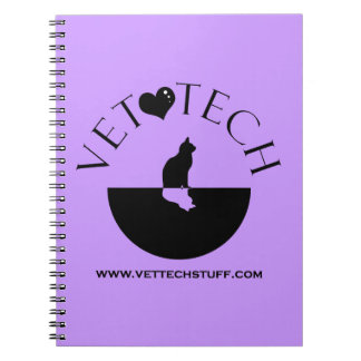 Tierarzt Technotizbuch lila Notizblock