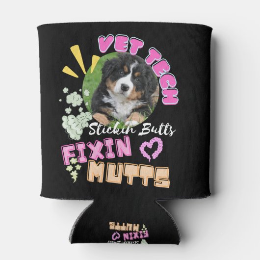 Tierarzt, Tierarzt, Medizin, Krankenschwester, Hun Dosenkühler (Rückseite)