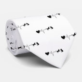 Tierarzt-tierärztlicher Herzschlag-Impuls Krawatte (Gerollt)