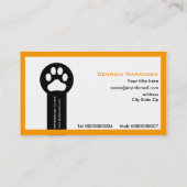 Tierarzt/Tierklinik minimalistische Visitenkarten Visitenkarte (Rückseite)