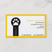 Tierarzt/Tierklinik minimalistische Visitenkarten Visitenkarte (Rückseite)