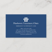Tierarzt / Tierklinik QR-Code Visitenkarte (Vorderseite)