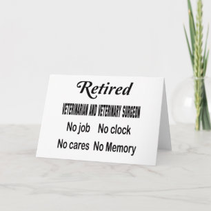 Tierarzt und Tierarzt ohne Job Karte
