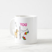 Tierarzt Unicorn Funny Vet Tech Kaffeetasse (Vorderseite Links)