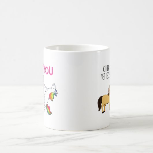 Tierarzt Unicorn Funny Vet Tech Kaffeetasse (Mittel)