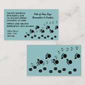 TIERARZT UNTERSUCHT VISITENKARTE (Vorne/Hinten)