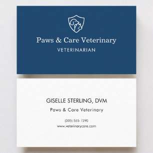Tierarzt Vet Pet Büro Visitenkarte