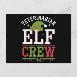 Tierarzt-Weihnachtself Tierarzttechniker Postkarte