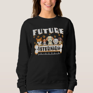 Tierarzt zukünftiger Tierarzt lustige Hunde Katzen Sweatshirt