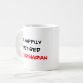 Tierarzt zurückgezogen kaffeetasse (Vorderseite Links)