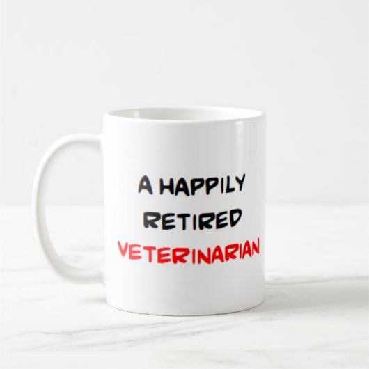 Tierarzt zurückgezogen kaffeetasse (Links)