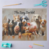 Tierärzte aller Art, die klinisch behandelt werden Seidenpapier (Basteln)