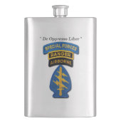 Tierärzte der Kraft-Gruppen-grünen Barett-SFG SF Flachmann (Vorderseite)