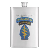 Tierärzte der Kraft-Gruppen-grünen Barett-SFG SF Flachmann (Vorderseite)