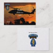 Tierärzte der Kraft-Gruppen-grünen Barett-SFG SF Visitenkarte (Vorne/Hinten)