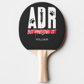 Tierärzte, die technische Hilfe leisten, aber tier Tischtennis Schläger (Rückseite)