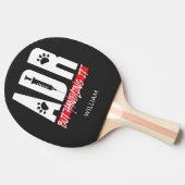 Tierärzte, die technische Hilfe leisten, aber tier Tischtennis Schläger (Seitenansicht)